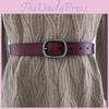 Ladies Leather Belt With Simple Pattern And Handmade Craft For Versatile Wear