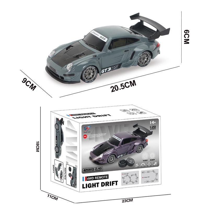 RC Pro Variable Speed 4WD Drift Remote Control Car - Rechargeable Racing Model Toy for Kids