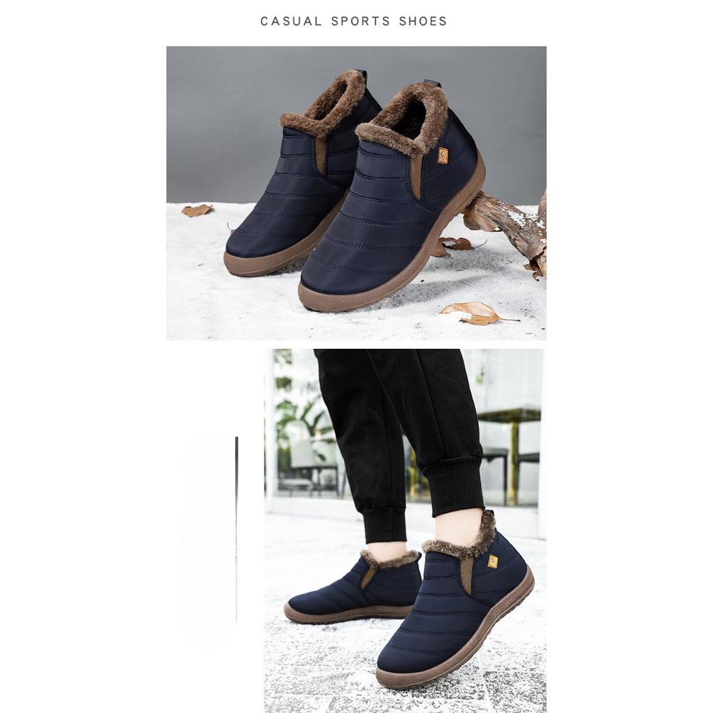 Cotton Boots, Snow Boots, Oversized Warm Boots with Thick Fleece Cotton Boots, High Top Cold Resistant Boots