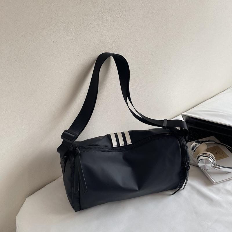 Striped Water-resistant Pillow Bag Women's Shoulder Crossbody Bag