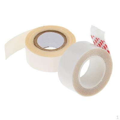 2pcs Adhesive Double Side Tape Hair Wigs Extensions Hairpiece Rolls Strips Waterproof Transparent 3