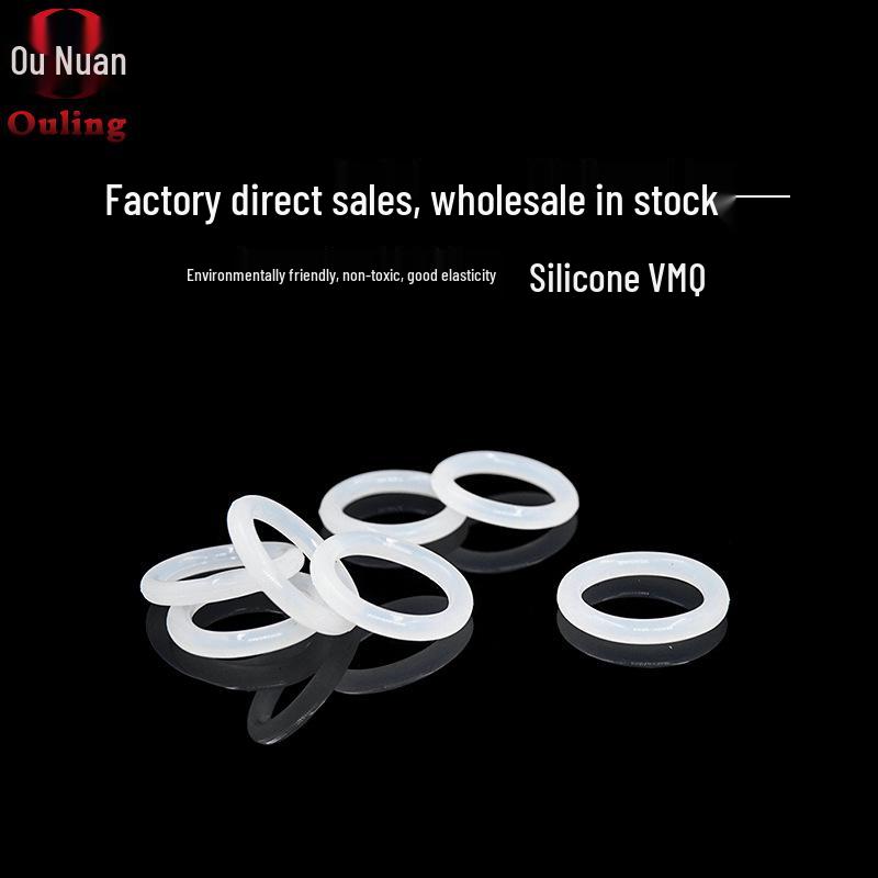White Silicone O-Ring, Multiple Outer Diameters (31-50mm) with 2.4mm Thickness