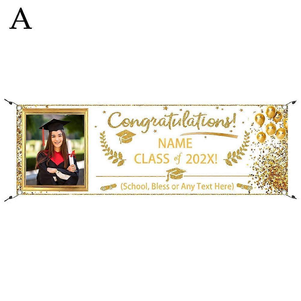 Graduation season banner Supporting Flag Dormitory Decoration