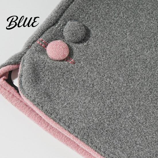 Button Wrist Gloves And Warm Weather Touch Women Cold Winter for Screen Soft Velvet Windproof