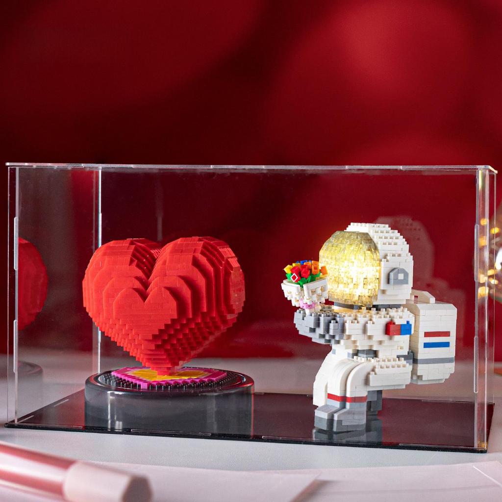 Z71011 Diamond Micro Particles 520 Series: Love Couple DIY Building Blocks Educational Toy