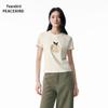 PEACEBIRD Women's 3D Apple Graphic Short Sleeve T-Shirt