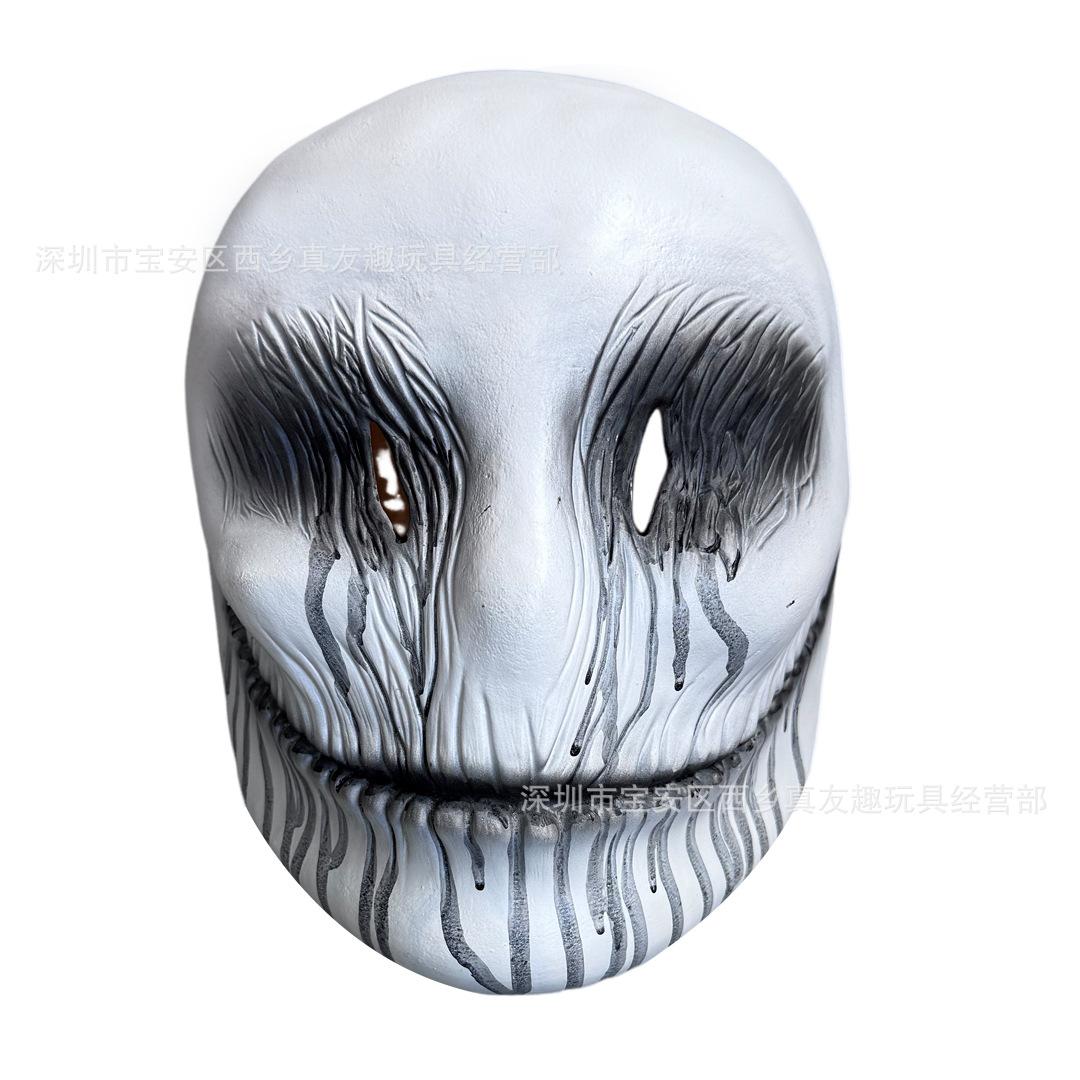 

Slender Smile White Ghost Mask Horror Halloween Carnival Party Costume Props Factory white ghost【Full paymen