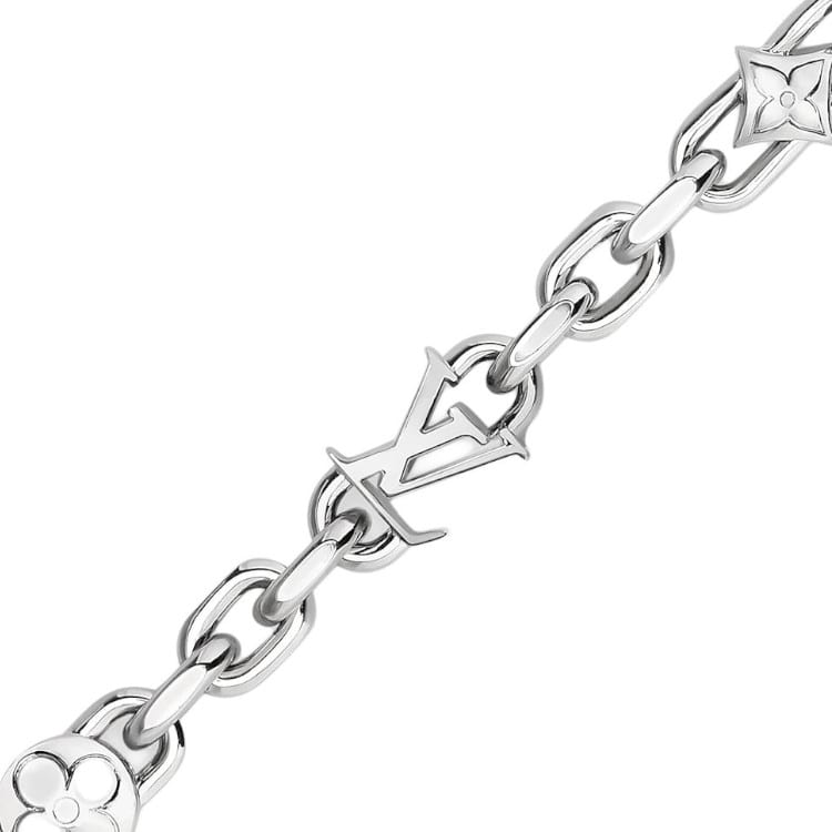 LOUIS VUITTON Metal Bracelets Unisex Silver M1927-