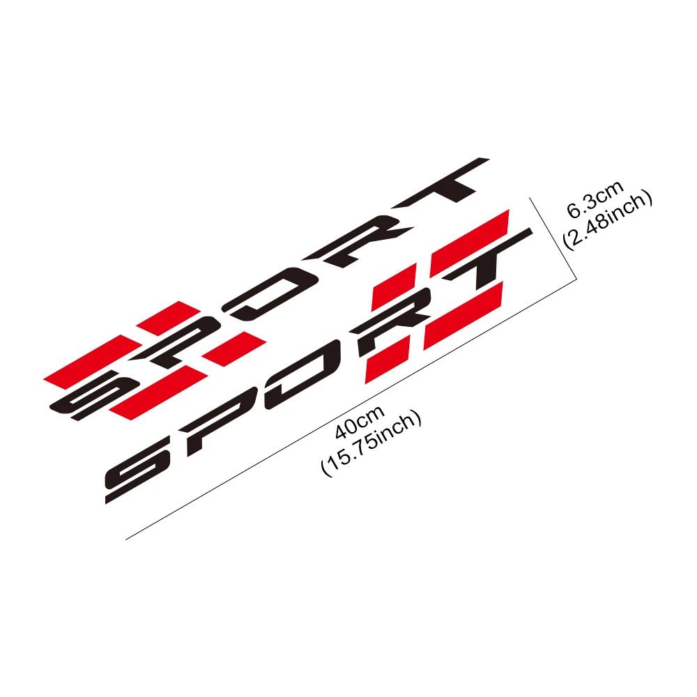 2 PCS Car Sport Styling Stickers Creative Vehicle Window Vinyl Film Decals Racing Tuning  Exterior Decoration Decals Accessories