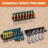 1Pcs Wall Mount Screwdriver Storage Rack Pliers Wrench Organizer Holder  Hardware Tool Organizer