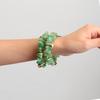 Acrylic Irregular Imitation Crushed Stone Beaded Bracelet for Women Boho Multicolored Strechy Bracelets Vacation Jewelry Gifts