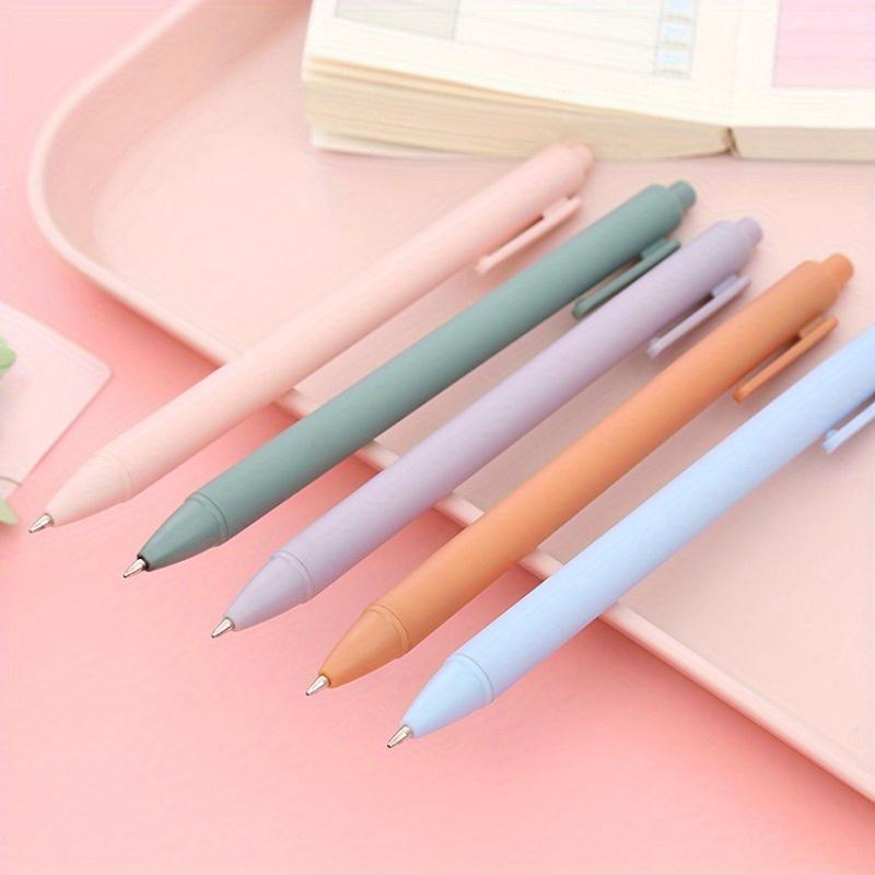 30pcs 0.5mm Retractable Gel Ink Pens Candy Color Macarons Colored Black Ink 0.5mm Extra Fine Point Cute Pens for Writing Journaling Taking Notes