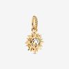 Star Moon Safety Chain Dangle Stylish Charms For Original Charms Bracelet Real Copper Charm Bead For Women Diy Superior Jewelry Trinket