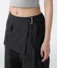MUSINSA STANDARD WOMAN Women'S Wrap Skirt Parachute Pants [Black]