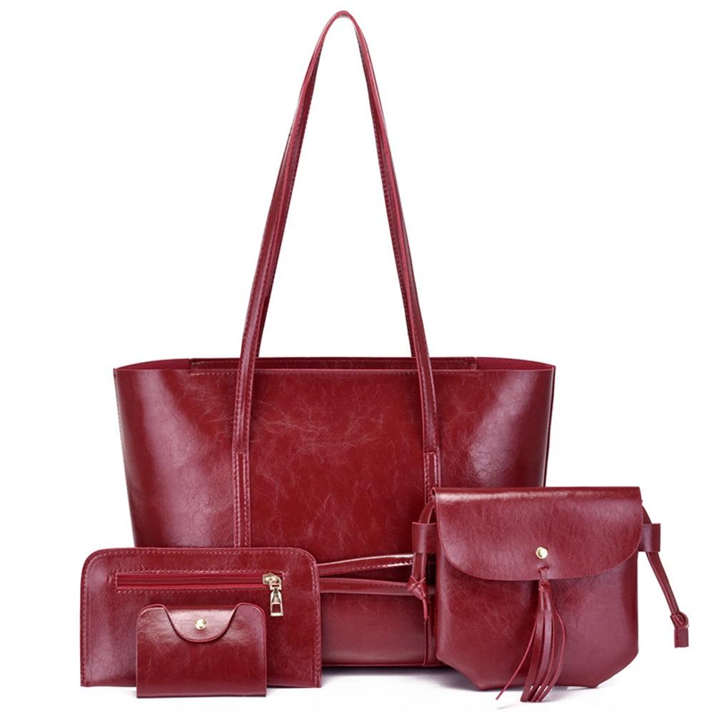 Women's Bag, Large Capacity Handbag, Fashionable Four-piece Set, Mother-in-law Bag, Shoulder Bag, Crossbody Bag