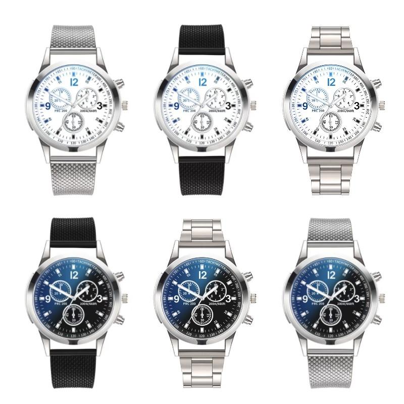 Men Stylish Analog Quartz Wrist Watch Business Style Fashion Decoration Gift