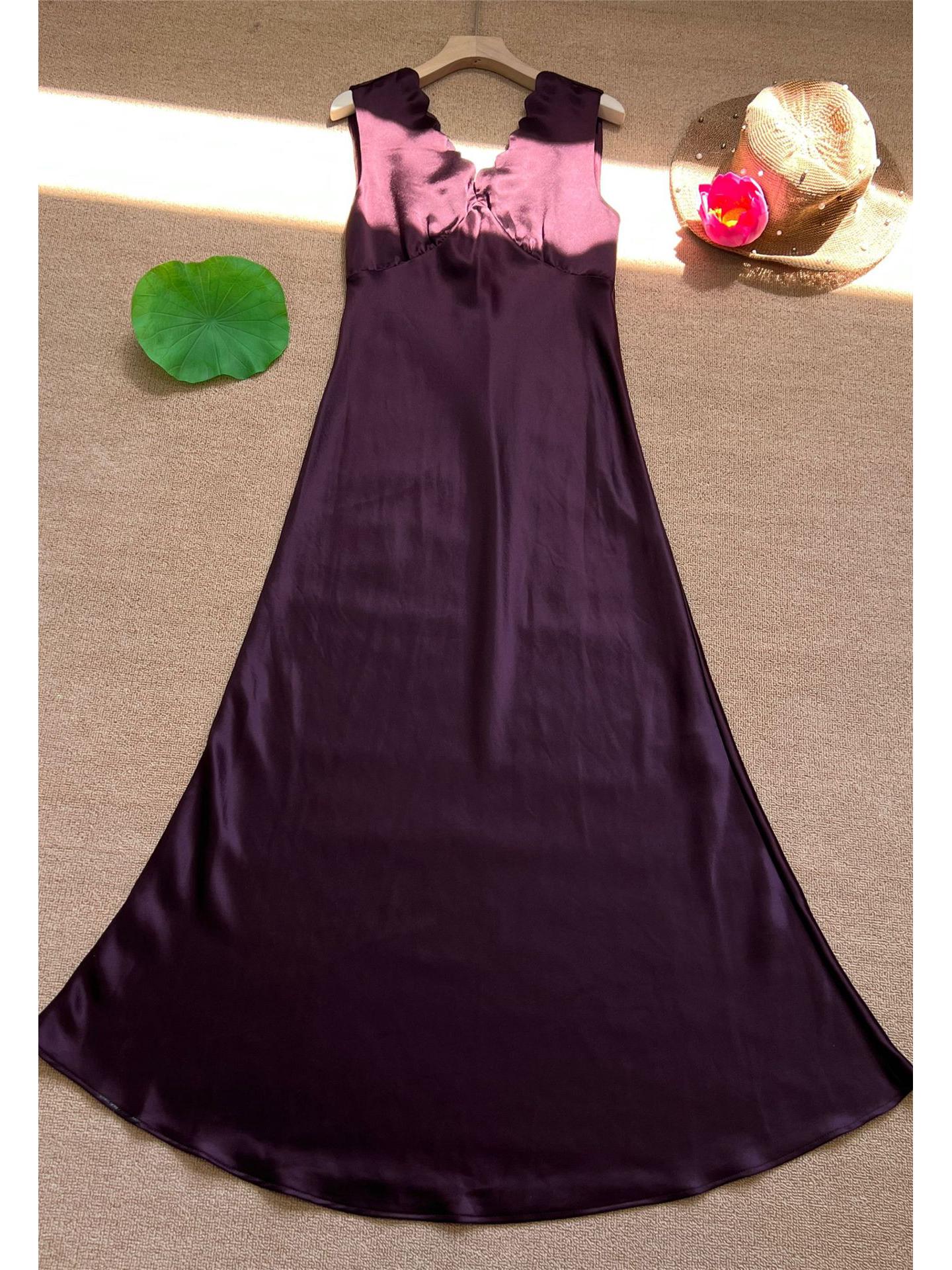 

8123 Spring/Summer V-neck Slimming Dress, 5 Colors, S-XXL, No Returns/Exchanges XXL