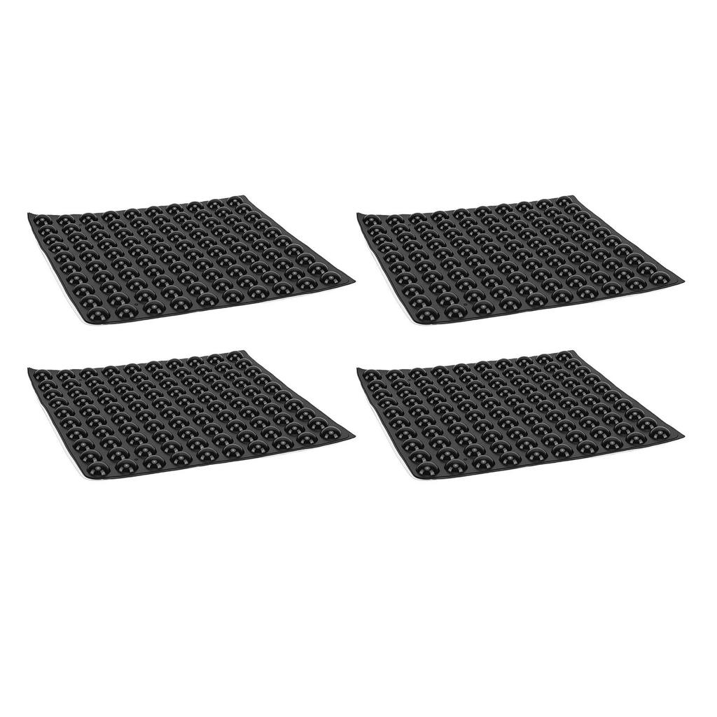 400 Stück Taktile Punktaufkleber Set Silikon Braille Aufkleber Erhabene Punkte für Sehbehinderte 6 mm Durchmesser Schwarz