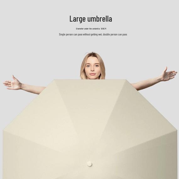 Fully Automatic Windproof Three-Fold Umbrella with Reinforced Structure and Black Sun Protection Coating, Customizable Logo Available.