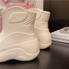 Fashion Waterproof EVA Rain Boots For Women Low Top Anti-Slip Kitchen Outdoor Rubber Shoes Chinese Style Rain Boots Womens Footwear