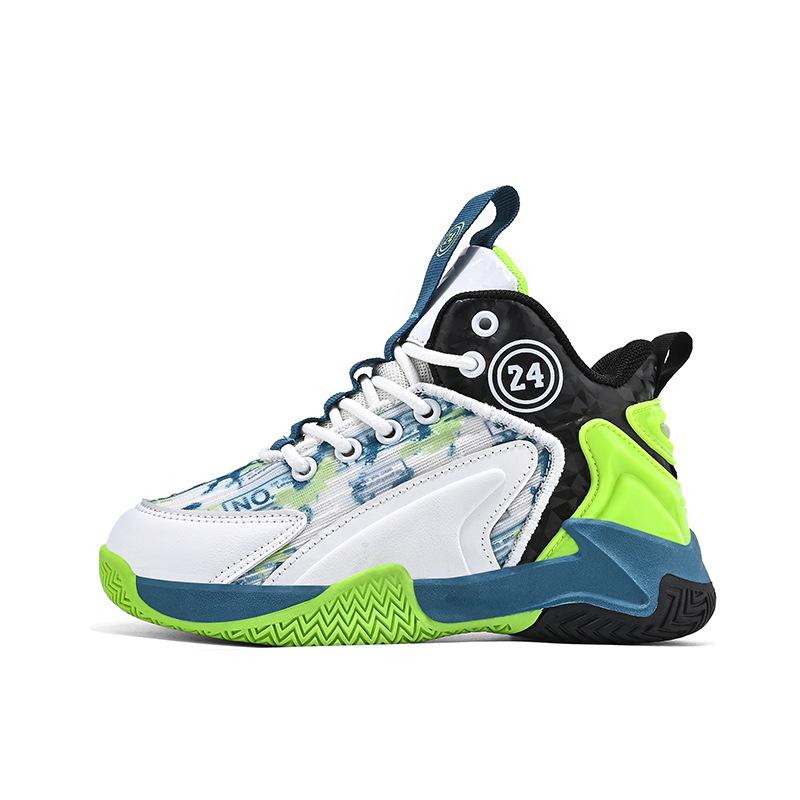 Classmate Basketball Shoes Summer 22 New Children's Mesh Sports Shoes Older Children's Students Breathable Running Children