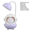 Cartoon Astronaut Cat Desk Lamp USB Rechargeable Flexible Gooseneck Table Reading Light Home Office Bedroom Bedside Night Light