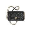 Sheepskin Material Gold Metal Mouth Cover Bag, Crossbody Bags, Shoulder Bags Women's Black AS2563-B06261-94305