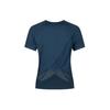 Asics Round Neck Breathable Casual Sports Short Sleeve Raglan T-Shirt Women Tops Dark-Blue 2032D041-400