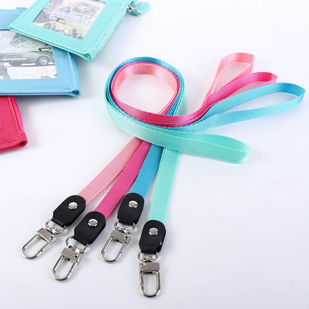 Supplies Student Business Bus Cards Cover Coin Purse Badge Holder ID Card Holder with Lanyard