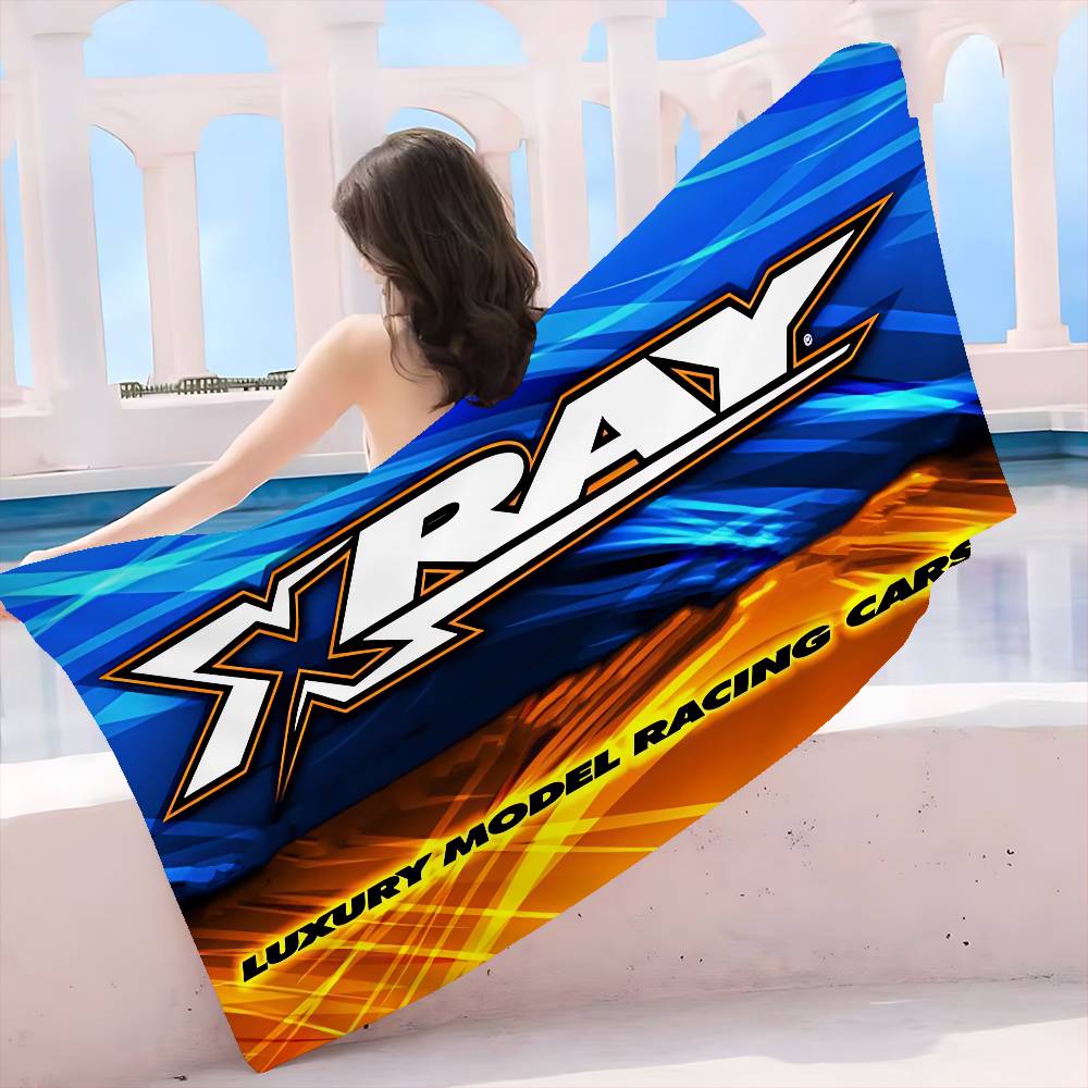 

X-XRAY Racing-CarS Микрофибровое одеяло Быстросохнущие пляжные полотенца Большой размер Печать Супервпитывающее Полотенце-одеяло для бассейна W40*H60(CM)