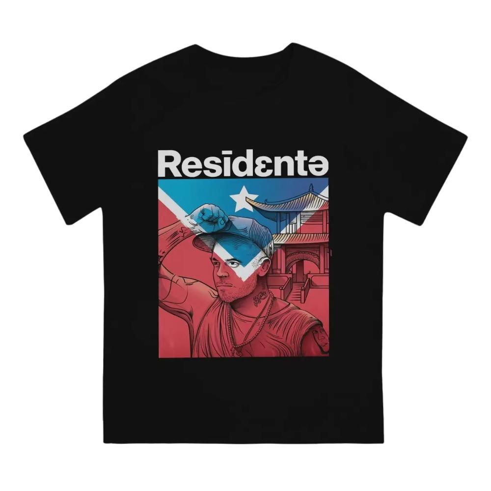 Men Who Loves Music And Puerto Rico Calle Awesome Move T Shirts Residente Clothes Cool Short Sleeve Crewneck Tees Party T-Shirts