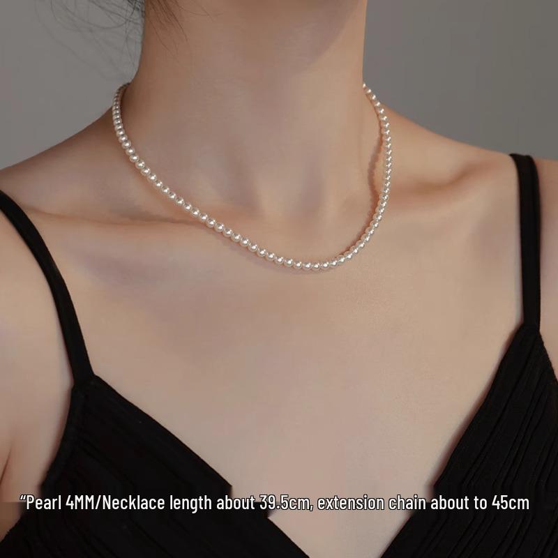 2025 Damen Luxus Reisperlen Mehrreihige Choker Halskette