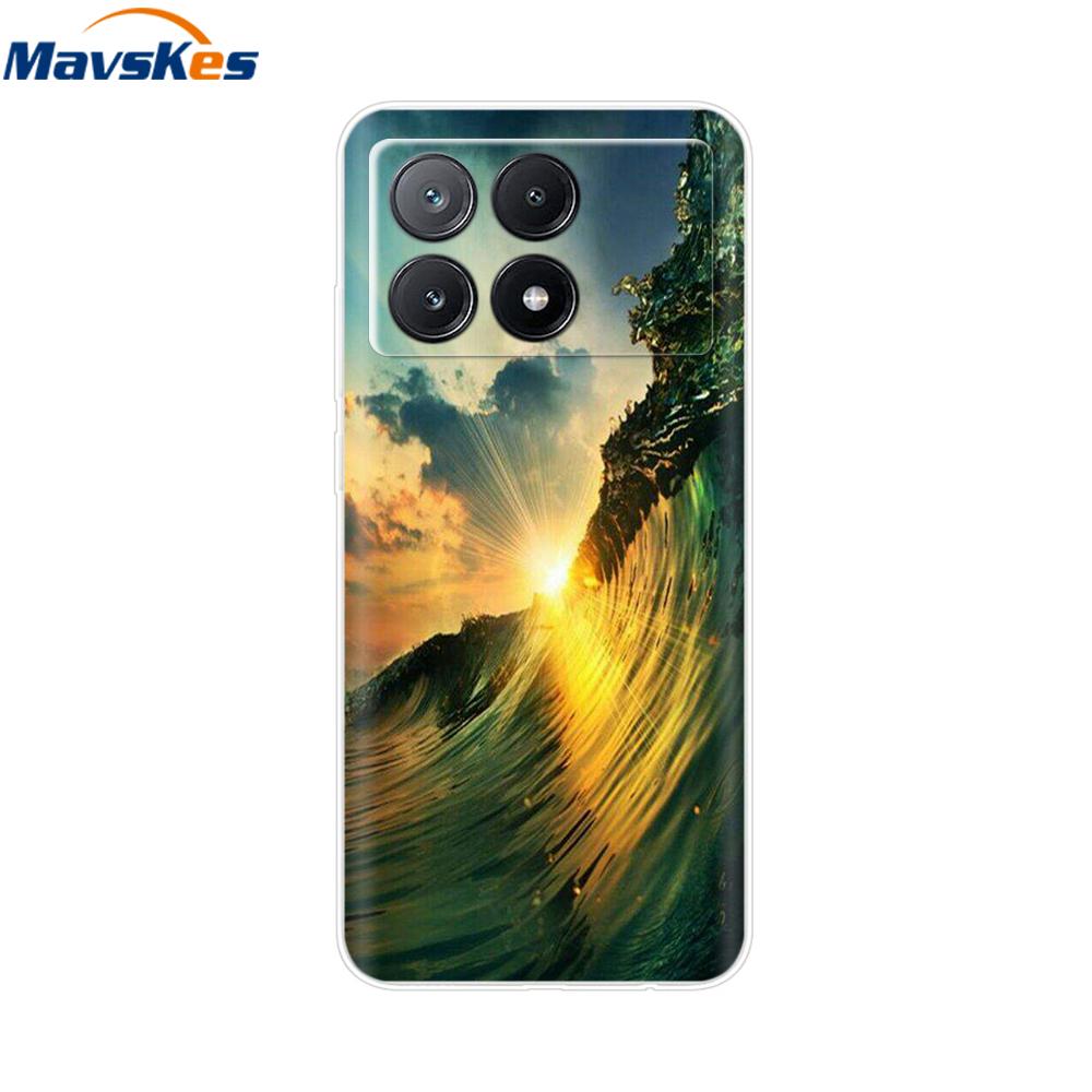 Für Xiaomi Poco X6 Pro Hülle Weiches TPU Silikon Handy Klare Abdeckung Für Xiaomi Poco X6 5G Hülle Bumper Pocox6 X 6 5G 2024 Funda Coque