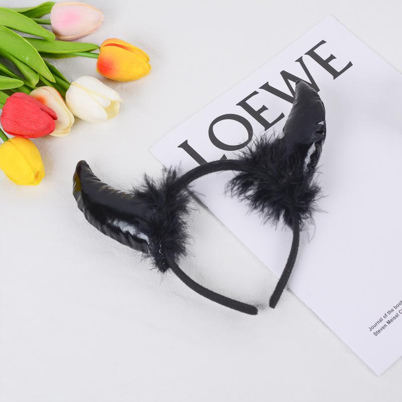 Devil Horns Headband Halloween Christmas Holiday Party Masquerade Hair Accessory