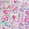 Cute Cartoon Candy Relief Stickers, 3D Shiny Decals for Kids Scrapbook Journal DIY Craft