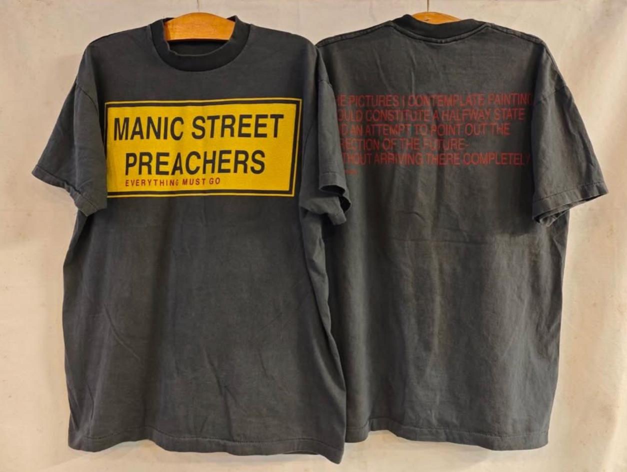Vintage Manic Street Preachers Everything Must Go 90s Band Sz.L T-Shirt REPRINT Unisex T-Shirt XXL