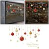 Removable Shopwindow Ornament Home Decoration Gold Snow Christmas Static Stickers Color Ball Snowflake Decal