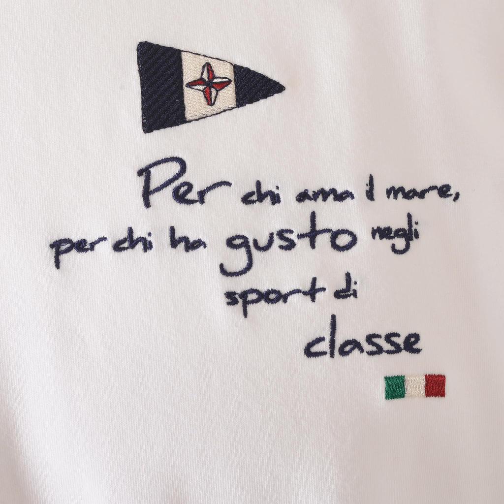 Sinacova Long Sleeve Mock Organic Slightly Color 25110040110L Men's T-Shirt, Neck, Cotton, Stretch, Blocks, Embroidery,