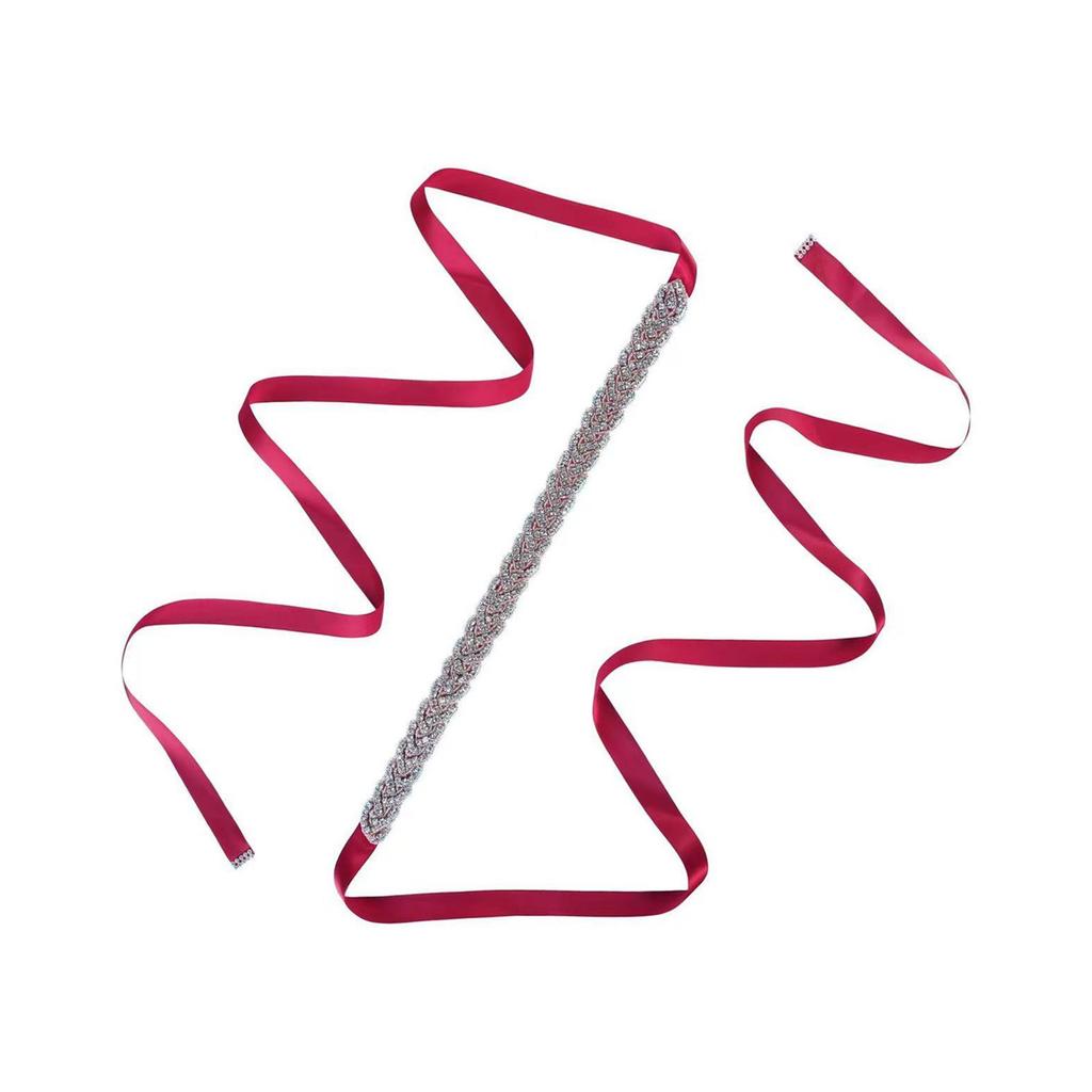 Women's Crystal Wedding Belt Rhinestones Glitters Waistband Evening Dress Belt for Wedding Dress and Evening