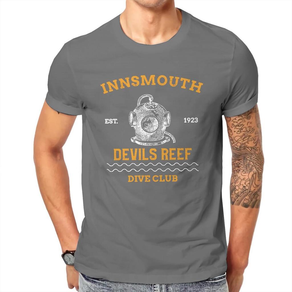 Innsmouth Devil Reef Dive Club T-Shirt Tauchen Scuba Diving Stoff Original T-Shirt Herren Mode Übergroßes T-Shirt Tees Streetwear