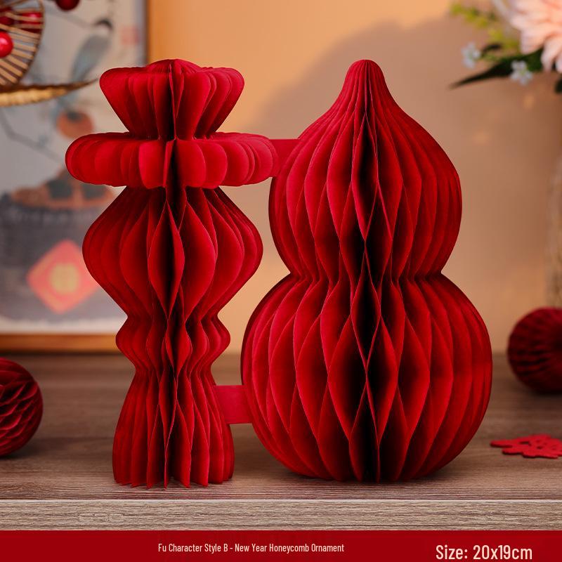 2026 Year of the Horse Zodiac Ornaments: Large Festive Fu Characters for New Year & Spring Décor