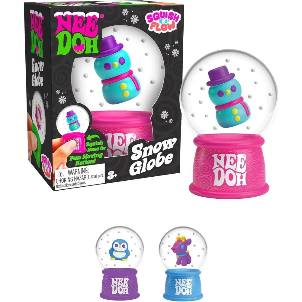 New Product NeeDoh Squish Flow Snow Globe Crunch Crunch Stress Relief Toy Squeeze Toy Nice Cube Sensory Toy for Adults Gifts