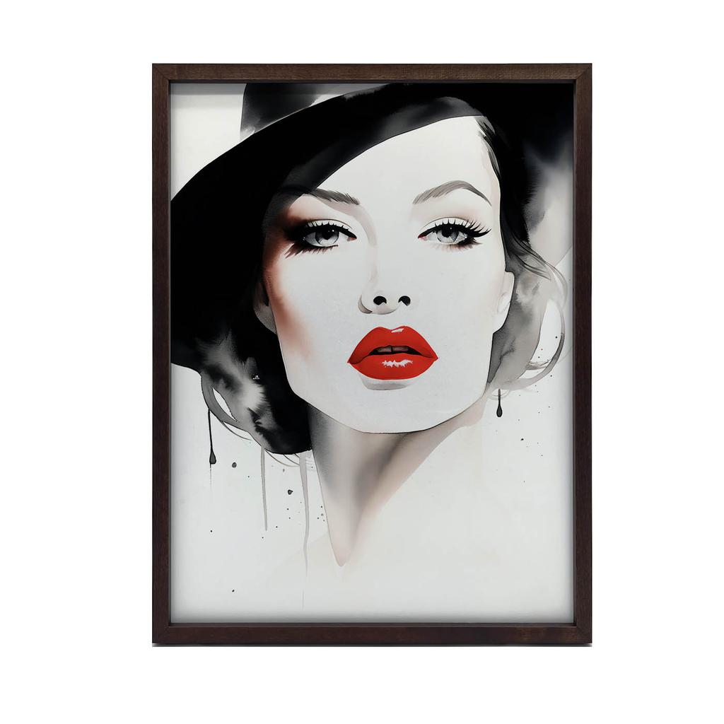 Portrait of Delicacy Portrait of Delicacy, 30X40 Cm, Gold Aluminum Frame, 230 Gsm Matte Paper