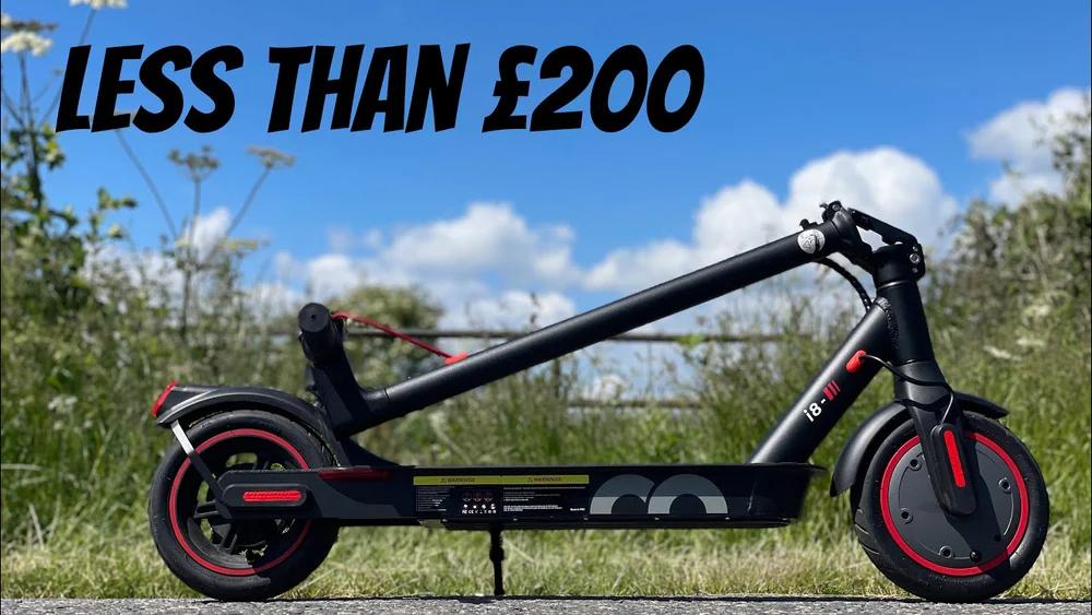 iScooter I8 350W Electric Scooter, 12kg Lightweight, 20km Range, 8.5" Air Tires, Foldable Design, IP54 Waterproof for Teens & Adults