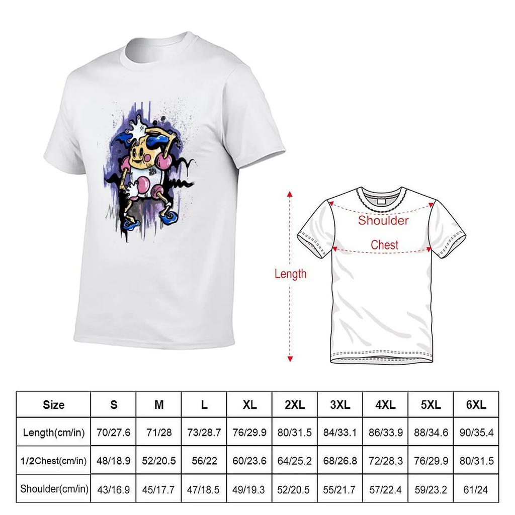 Mr Mime T-shirt customizeds heavyweights summer top boys animal print men graphic t shirts
