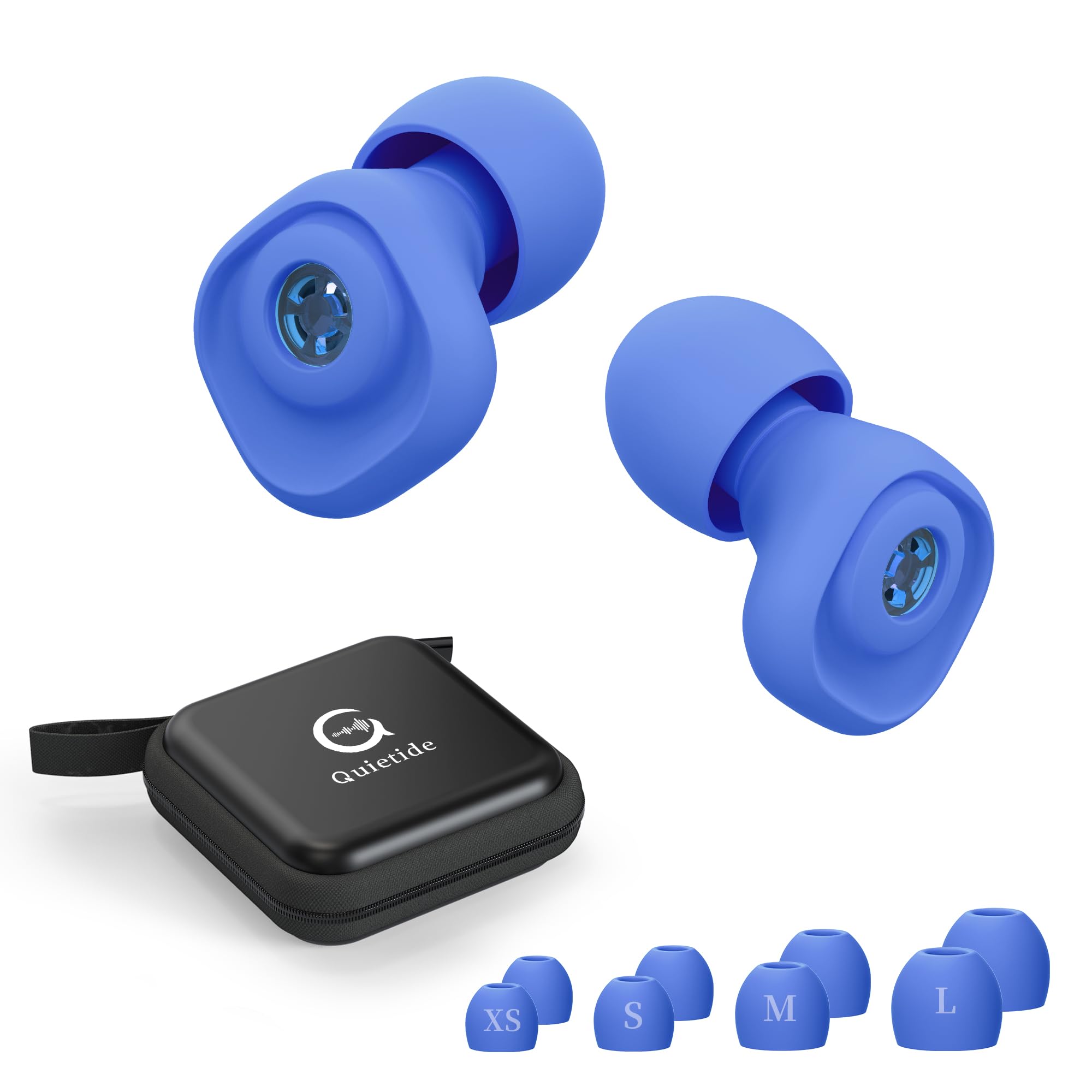 

Quietide Live 23dB Noise Reduces Noise and Relieves Hearing Sensitivity During Live Performances and Includes 1 Set of Eartips Storage and Includes синій