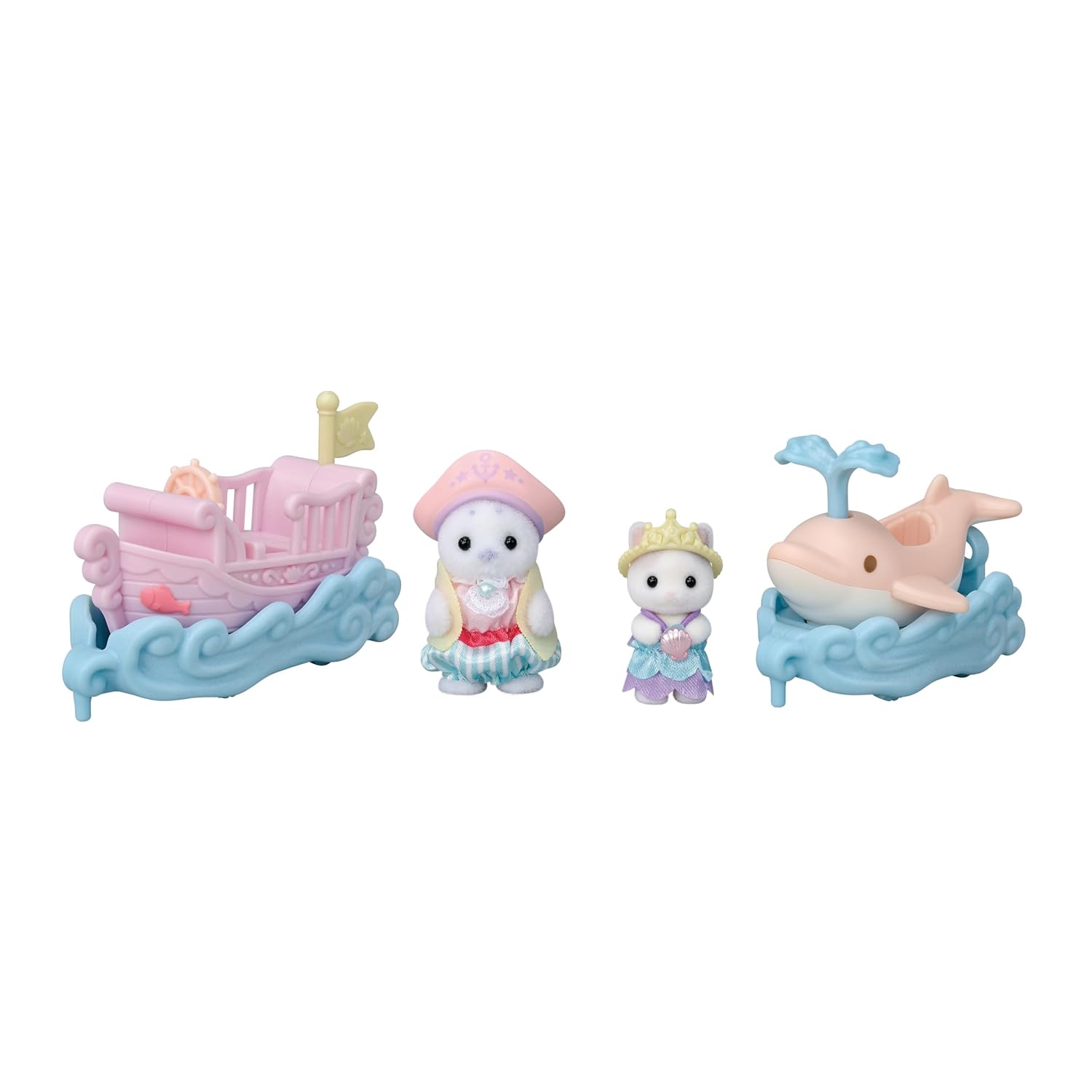 Sylvanian Families Amusement Park Ride Set - BoatDolphin CO-80 ST Mark Certified 3 years older Toy Dollhouse EPOCH