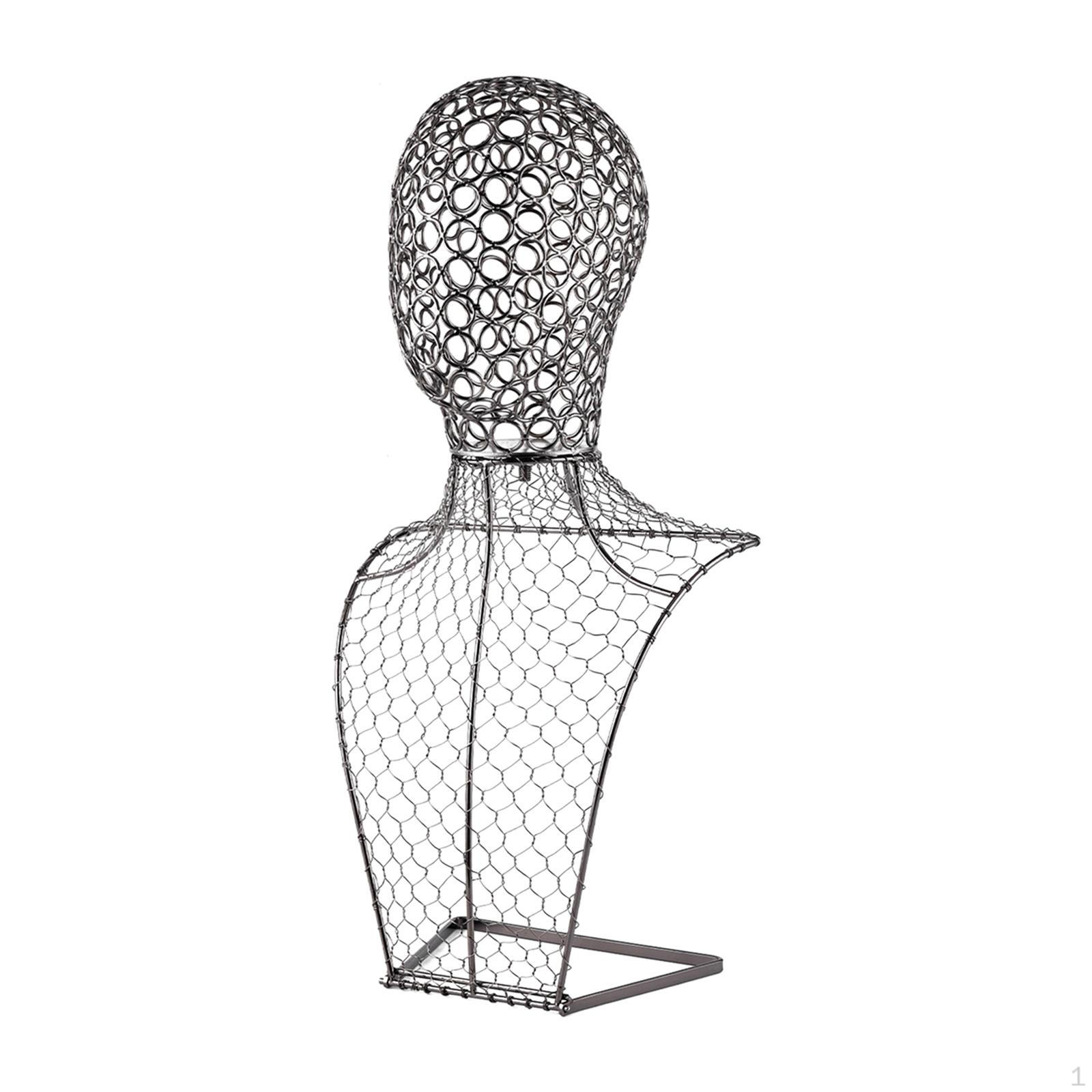 

Jewelry Display Necklace Stand Bust Ornament Pendant Model for 30cmx14cmx57cm_Round Head model