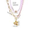 Multi-layered Necklaces, Flower Pendants, Love Collarbone Chains, Fashion Trend Women's Necklaces