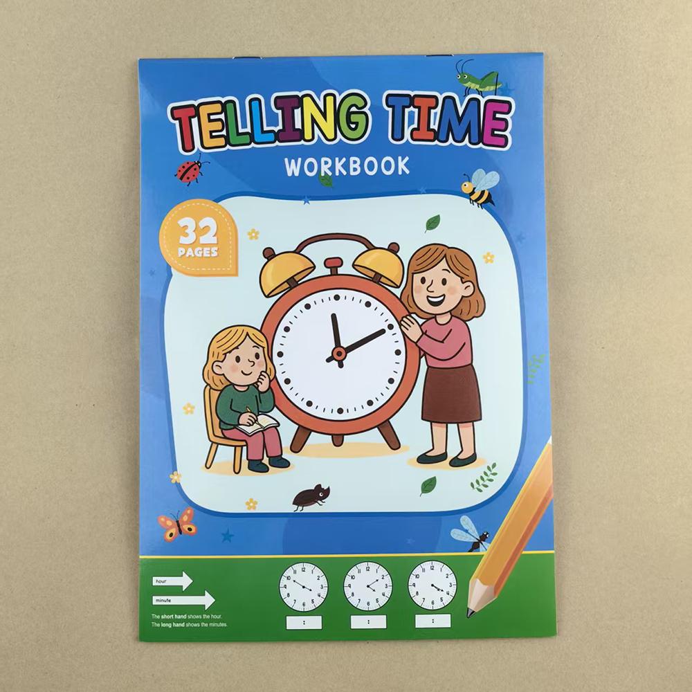 

Non-Toxic Children S Time Learning Workbook Homeschool Kindergarten Classroom Gift